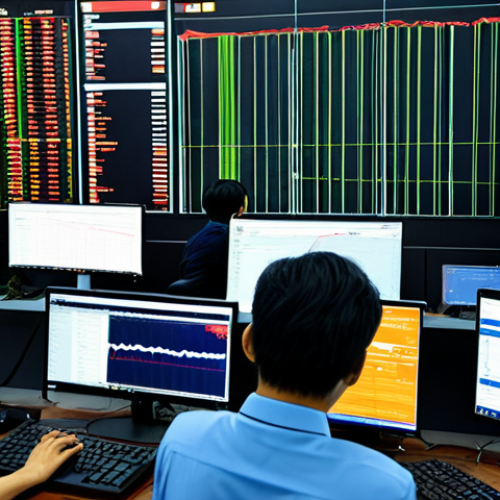 Home 20 **
"A bustling scene inside a modern cryptocurrency exchange in Ho Chi Minh City, Vietnam. Traders are monitoring charts and trading interfaces on their computers. The environment is professional and energetic. Everyone is fully clothed in appropriate business attire. Safe for work, appropriate content, professional setting, perfect anatomy, natural proportions, high quality."
**